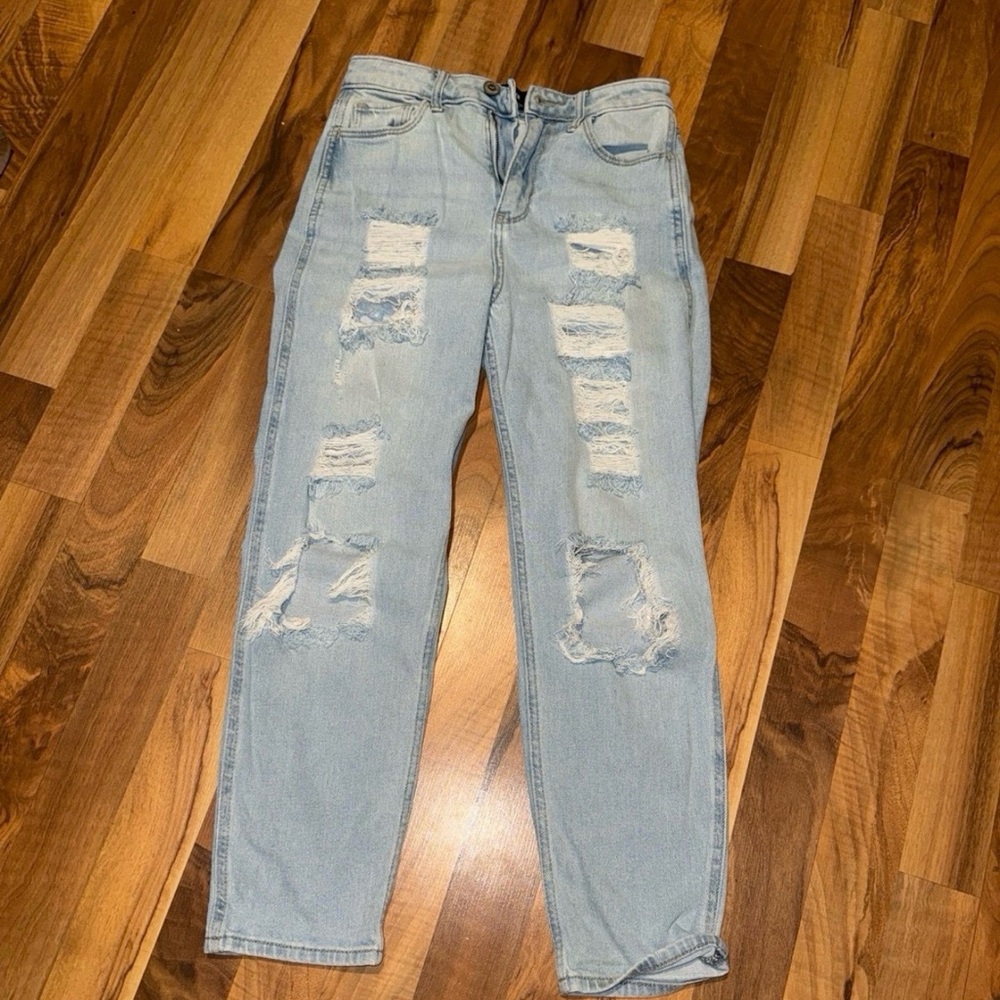 Hollister Light Blue High-Rise Jeans